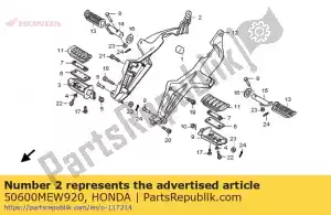 Honda 50600MEW920 uchwyt, r. krok - Dół
