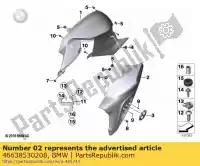 46638530208, BMW, pannello di rivestimento in basso a destra - rohteil / blank (dal 10/2011) bmw  800 2009 2010 2011 2012 2013, Nuovo