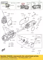 92045Y016, Kawasaki, rodamiento de bolas, 6304 kawasaki ninja ex krt edition b j  special a kvf300 j300 abs brute force 300 kaf700 mule promx 700 , Nuevo