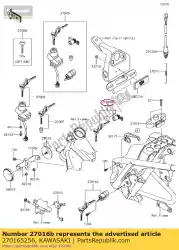 Here you can order the lock-assy,seat from Kawasaki, with part number 270165256: