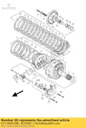 Aqui você pode pedir o parafuso em Suzuki , com o número da peça 071300670B: