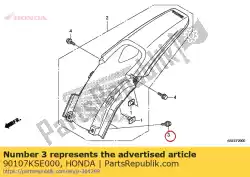 Ici, vous pouvez commander le boulon, bride, 6 mm auprès de Honda , avec le numéro de pièce 90107KSE000: