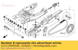 kraag a, zwenkafstand van Honda, met onderdeel nummer 52141MERD00, bestel je hier online: