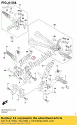 Ici, vous pouvez commander le garde, fr footre auprès de Suzuki , avec le numéro de pièce 4357147H30: