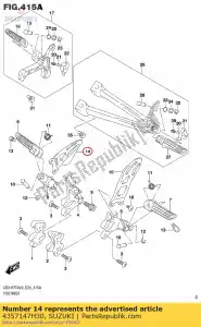 Suzuki 4357147H30 garde, fr footre - La partie au fond