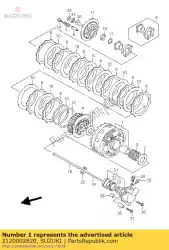 Ici, vous pouvez commander le gear assy, ?? Prima auprès de Suzuki , avec le numéro de pièce 2120002820: