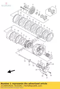 suzuki 2120002820 gear assy, ??prima - La partie au fond