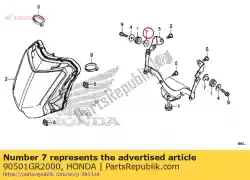 kraag, 6,2x11 van Honda, met onderdeel nummer 90501GR2000, bestel je hier online: