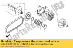 Ici, vous pouvez commander le col, ressort auprès de Honda , avec le numéro de pièce 23238GCH000: