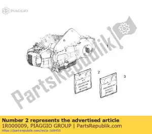 Piaggio Group 1R000009 kit guarnizioni completo - Lado inferior