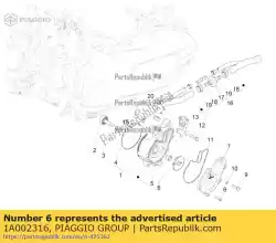 Qui puoi ordinare rotore da Piaggio Group , con numero parte 1A002316: