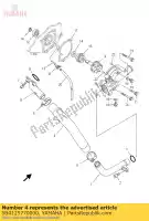 5B4125770000, Yamaha, tubo flessibile 2 yamaha yxr 700 2008 2009 2011 2012 2013, Nuovo