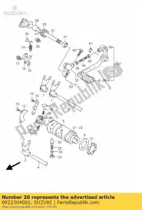 suzuki 0922304001 hook - Bottom side