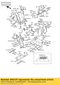 Kawasaki 550275026L8 carenatura-assy, ??lato, lh, - Il fondo