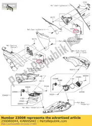 stopcontact, signaallamp, er650 van Kawasaki, met onderdeel nummer 230080044, bestel je hier online: