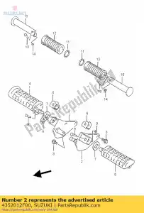 suzuki 4352012F00 haakje - Onderkant