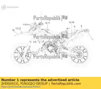 2H000010, Piaggio Group, plaque d'immatriculation gilera rcr rcr 50 smt zapabb01 50 2013 2016 2017, Nouveau