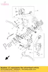 front stop schakelaar assy van Yamaha, met onderdeel nummer 5XT839801000, bestel je hier online: