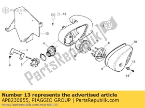 aprilia AP8230855 caja de aire soporte superior - Lado inferior