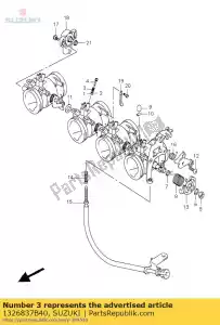 Suzuki 1326837B40 primavera - Lado inferior