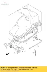 rugleuning, zitting van Suzuki, met onderdeel nummer 4530003H00, bestel je hier online: