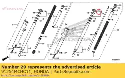 Qui puoi ordinare sigillo, polvere da Honda , con numero parte 91254MCHC11: