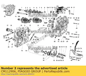 Piaggio Group CM112906 anillo - Lado inferior