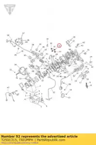 triumph T2501315 fusível, mini, 15a - Lado inferior