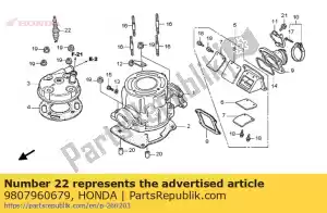 honda 9807960679 plug, vonk (br10eg) (ngk) - Onderkant