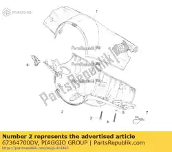 Qui puoi ordinare lenkerdeckel vorn da Piaggio Group , con numero parte 67364700DV: