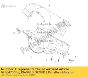 Piaggio Group 67364700DV lenkerdeckel vorn - Il fondo