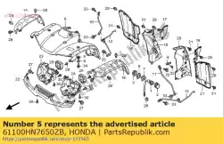 Qui puoi ordinare parafango, fr. (wol) * g152 * da Honda , con numero parte 61100HN7650ZB: