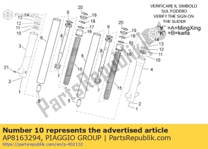 aprilia AP8163294 busch - Unterseite