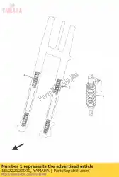 Here you can order the spring (k=58 blue) from Yamaha, with part number 1SL222120000: