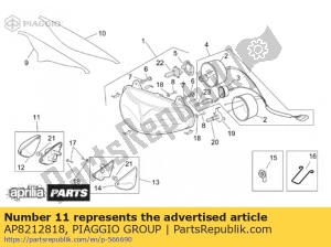 aprilia AP8212818 prawy przedni kierunkowskaz - Lewa strona