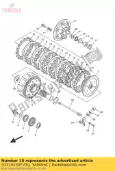 lager, cilindrisch (2vm) van Yamaha, met onderdeel nummer 93310230T700, bestel je hier online: