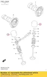 stoter van Suzuki, met onderdeel nummer 1289102F00, bestel je hier online: