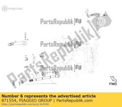 Aprilia 871554, Palanca, OEM: Aprilia 871554