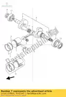 1216137B03, Suzuki, staaf, verbinden suzuki ah tr 50 1992 1994 1998 1999 2000, Nieuw