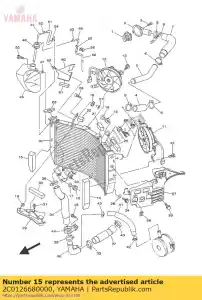 yamaha 2C0126680000 amortisseur, déflecteur d'air 3 - La partie au fond