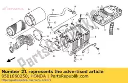 Here you can order the band, air cleaner connecting tube(60) from Honda, with part number 9501860250: