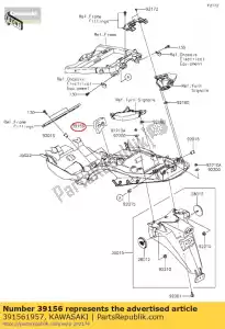 kawasaki 391561957 podk?adka zx1400hgf - Dół