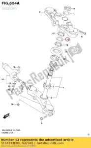 Suzuki 5164133E00 podk?adka kierownicza - Dół