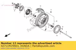 Aqui você pode pedir o nenhuma descrição disponível no momento em Honda , com o número da peça 42711MZ9903: