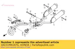 Aqui você pode pedir o junta, ex. Tubo em Honda , com o número da peça 18231MN1670: