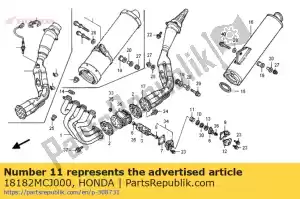 honda 18182MCJ000 ressort, poussée - La partie au fond