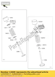 Aquí puede pedir resorte de válvula de retención de Kawasaki , con el número de pieza 120090017: