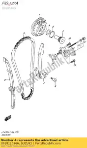 Suzuki 0918115166 shim,15x24x1.0 - Bottom side