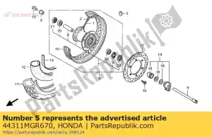 honda 44311MGR670 momenteel geen beschrijving beschikbaar - Onderkant