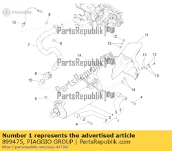 Aprilia 899475, Silenziatore, OEM: Aprilia 899475